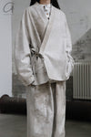 Aviva Jifei Xue staining short kimono jacket SS23-KJS-FS